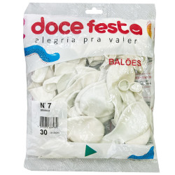 Balões Doce Festa Tamanho 7 com 30un Bra