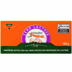 Manteiga Aviação Tablete 100gr Zero Lact