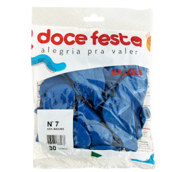 Balões Doce Festa Tamanho 7 com 30un Azu