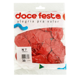 Balões Doce Festa Tamanho 7 com 30un Ver