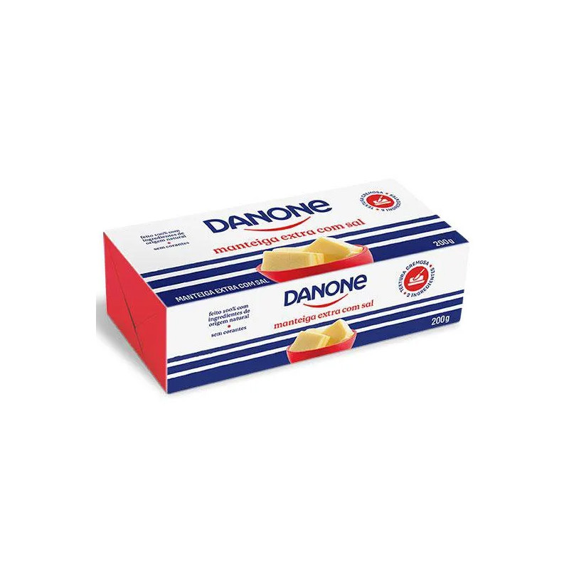 Manteiga Danone Tablete 200gr Com Sal