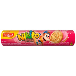 Biscoito Recheado Nikito 120g Morango