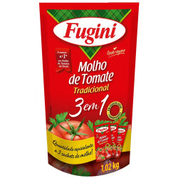Molho Fugini de Tomate Sachê 1,020kg Tra