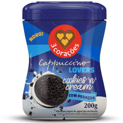 Cappuccino 3 Corações Pote 200gr Cookies