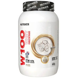 Whey 100% Nutrata Pote 900g Creme Coco 
