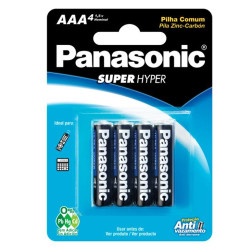 Pilha Panasonic Comum AAA com 4un Palito