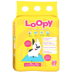 Tapete Higiênico Loopy 80X60 Com 7 un