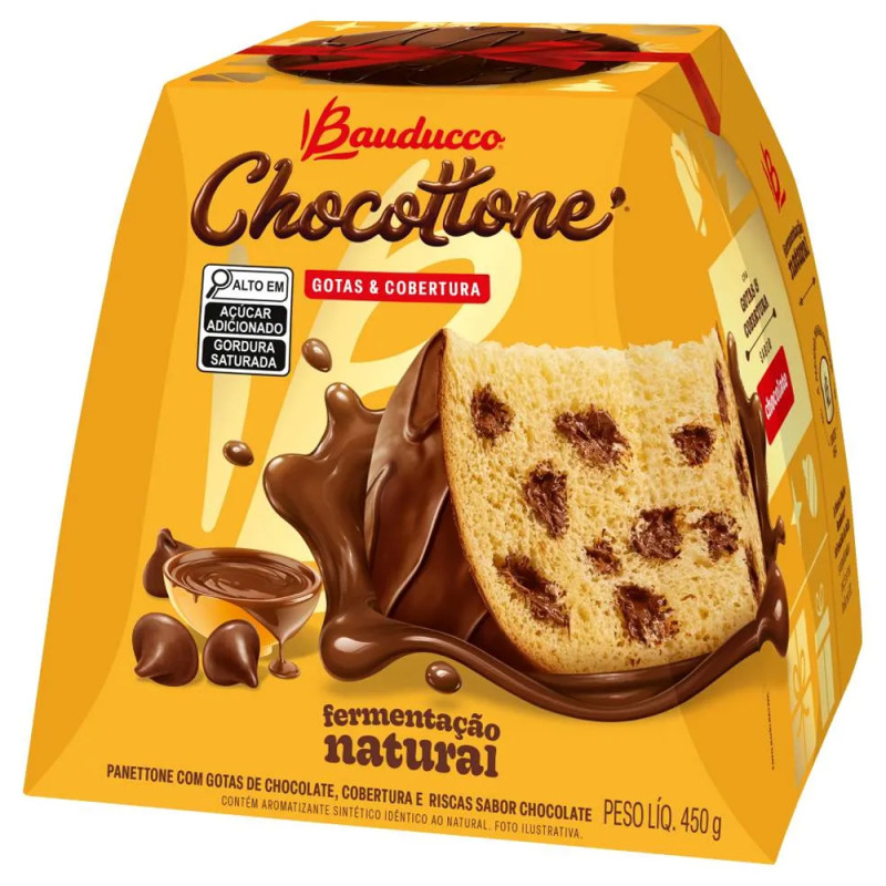 Chocottone Bauducco Cobertura 450g Gotas