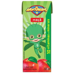 Bebida Os Aventureiros 200ml Maçã