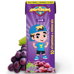 Bebida Aventureiros 200ml Uva