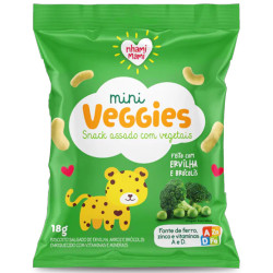 Snack Nhami Mami Mini Veggies 18g Ervilh