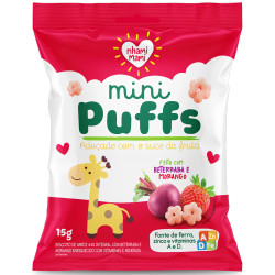 Biscoito Nhami Mami Puffs 15g Beterraba 