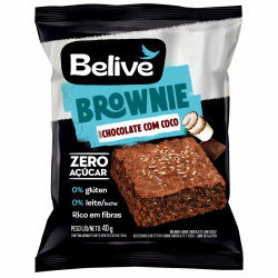 Brownie Belive Zero 40gr Chocolate\Coco