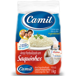 Arroz Camil Parboilizado 1kg em Saquinho