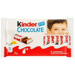 Chocolate Barra Kinder 75g Com 6un Ao Le