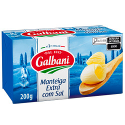 Manteiga Galbani Tablete 200g com Sal