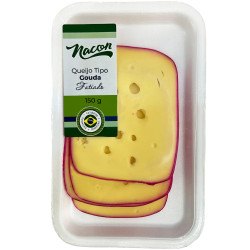 Queijo Nacon Gouda Fatiado 150gr