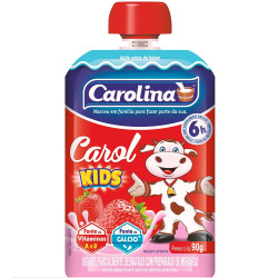 Iogurte Carolina Pouch 90gr Morango