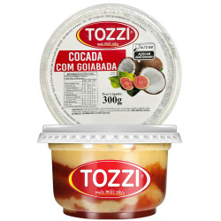 Doce Cocada Tozzi Pote 300g com Goiabada