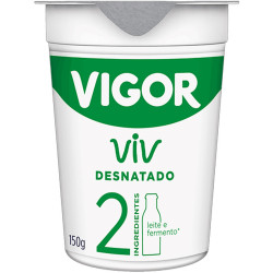 Iogurte Natural Vigor Viv 150g Desnatado