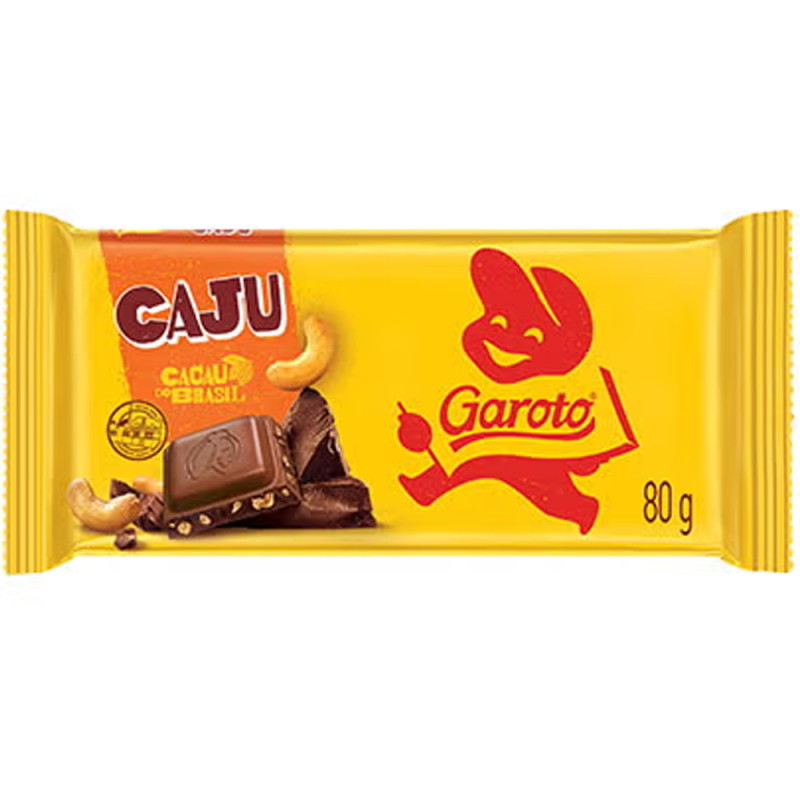 Chocolate Garoto 80g Castanha de Caju