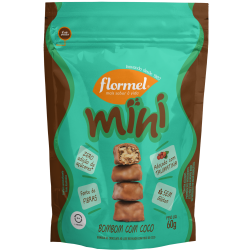 Mini Bombom Flormel Zero 60gr Coco