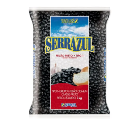 Feijão Serrazul Preto 1kg