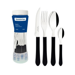 Faqueiro Inox Tramontina 16 Peças Leme Preto