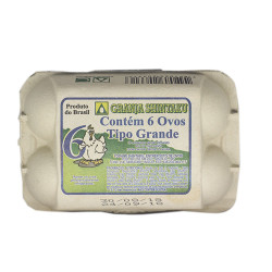 Ovos Brancos Estojo com 6un