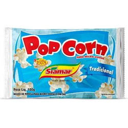 Pipoca Micro-Ondas Siamar Pop Corn 100gr