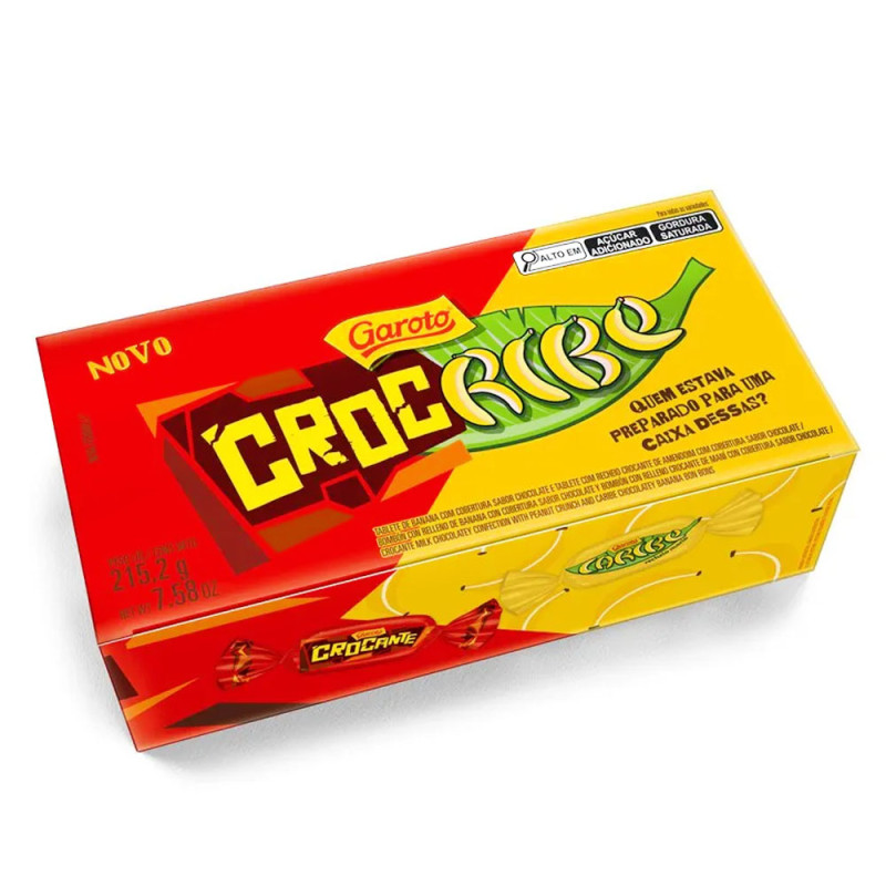 Bombom Garoto Crocante/Caribe Cx 215,2 G Bombom Garoto Crocante/Caribe Cx 215,2 G