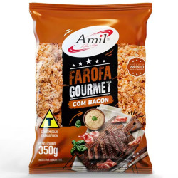 Farofa Gourmet Amil 350gr Bacon