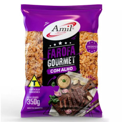 Farofa Gourmet Amil 350gr Com Alho