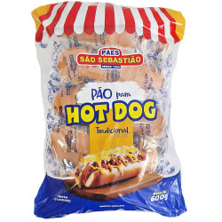 Pão Hot Dog São Sebastião 600gr c/10 Un 