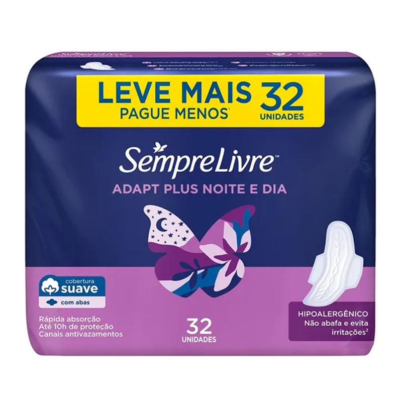 Absorvente Sempre Livre Noite/Dia C/32 C Absorvente Sempre Livre Noite/Dia C/32 C