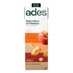 Alimento Soja Ades 1lt Pêssego