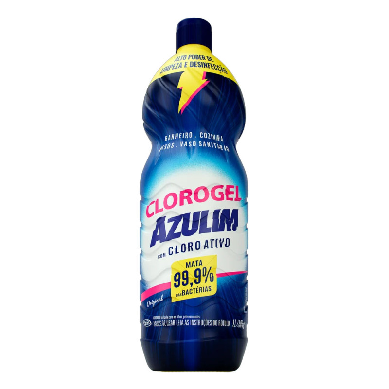 Desinfetante Azulim Cloro Gel 1Lt Desinfetante Azulim Cloro Gel 1Lt