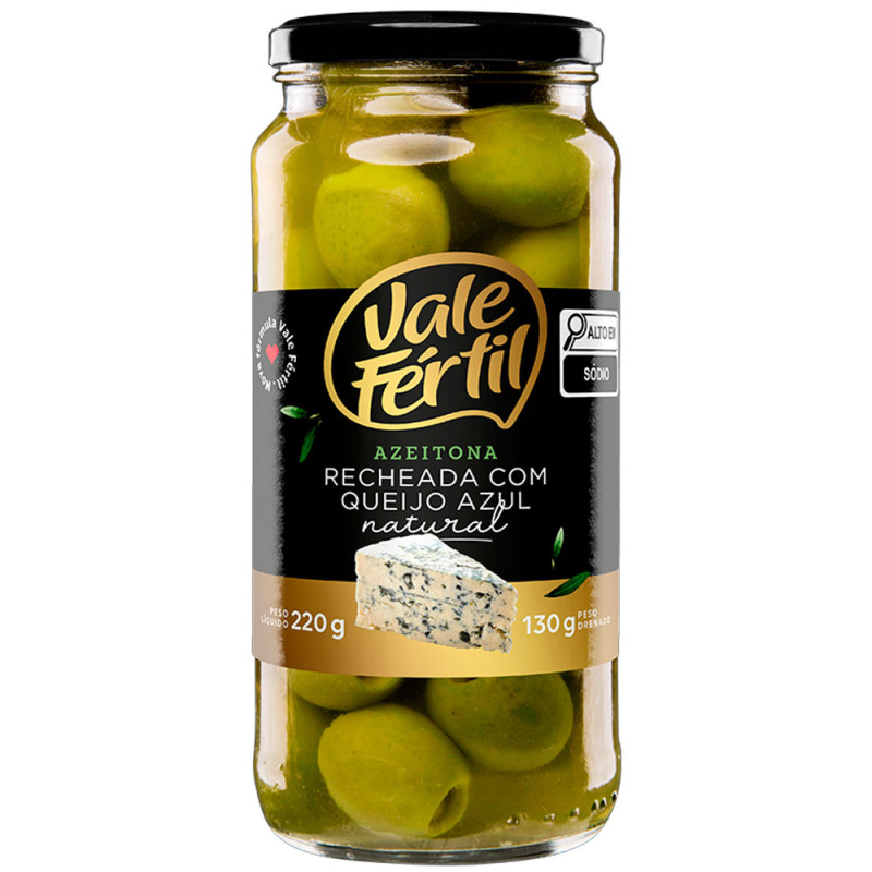 Azeitona Vale Fértil Verde Recheado 130g Azeitona Vale Fértil Verde Recheado 130g