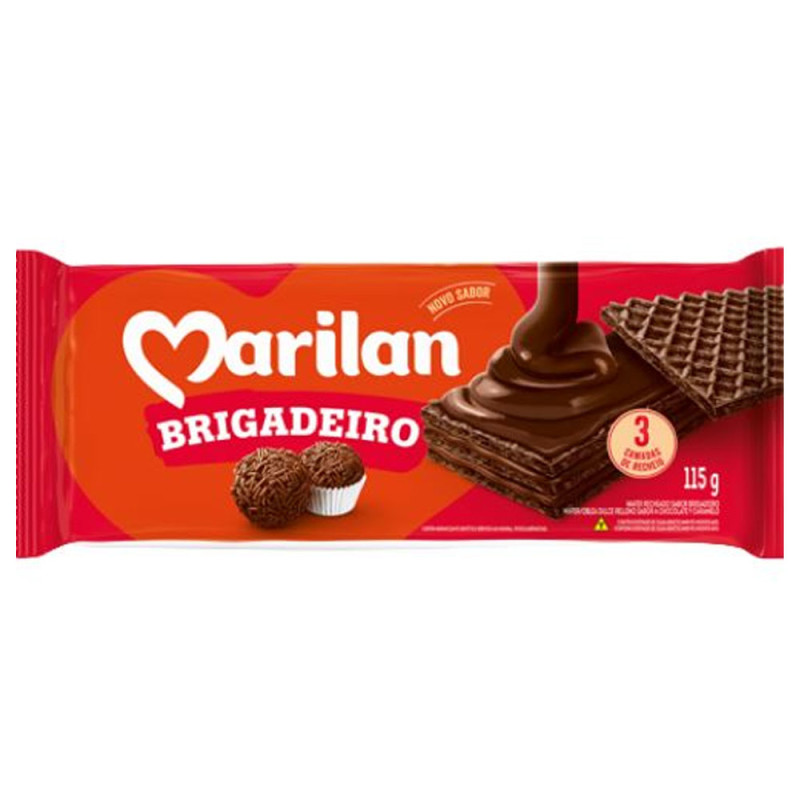 Biscoito Wafer Marilan 80gr Brigadeiro Biscoito Wafer Marilan 80gr Brigadeiro