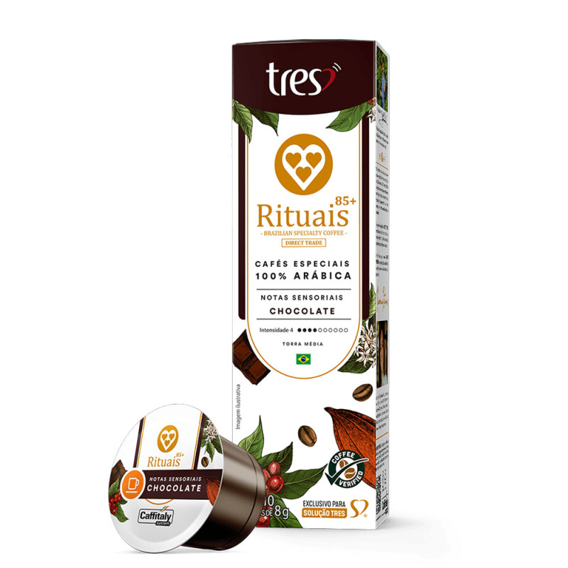 Capsula Cafés Especiais 3 Corações 80gr 