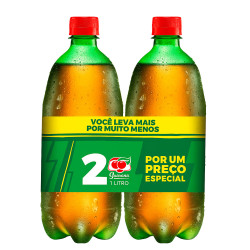 Kit 2 Unidade Refrigerante 1 Lt Guarana 