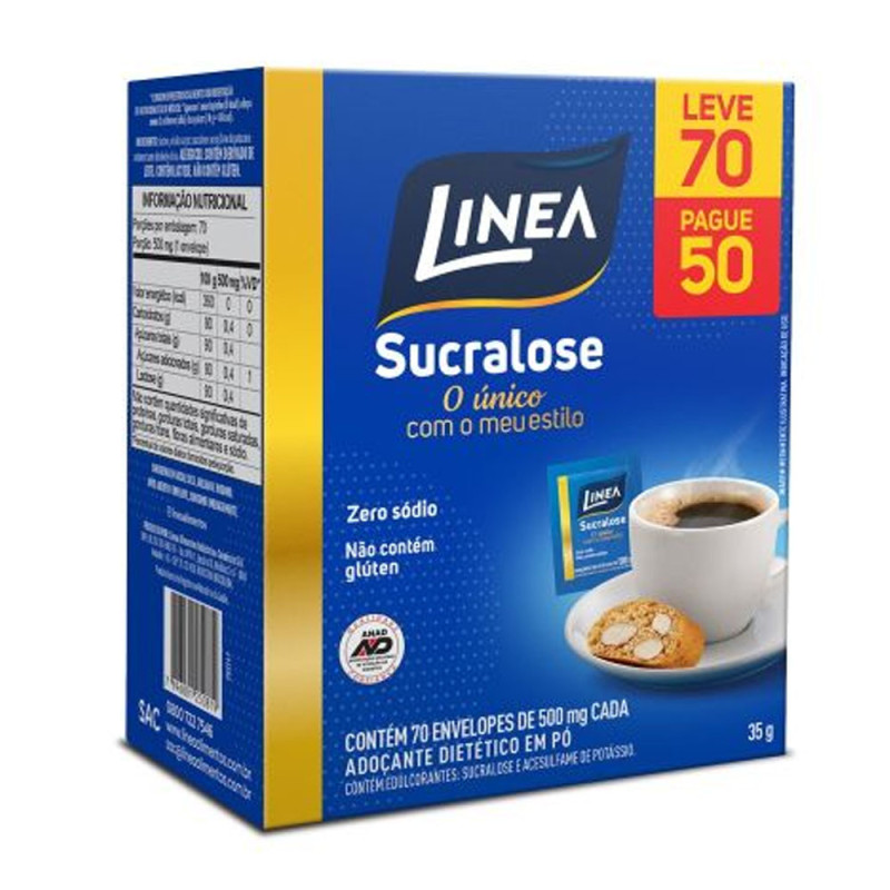 Adoçante Pó Linea Sucralose 35gr Lv70 Pg Adoçante Pó Linea Sucralose 35gr Lv70 Pg