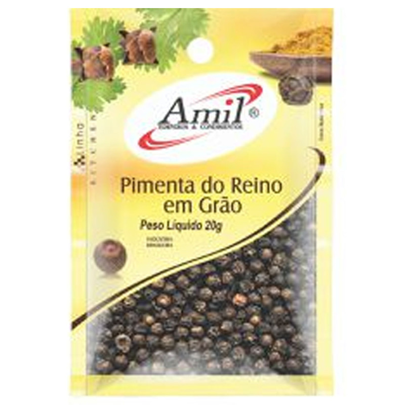 Pimenta Do Reino Grão Amil 20gr Pimenta Do Reino Grão Amil 20gr