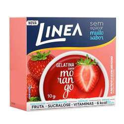 Gelatina Linea Zero 10gr Morango