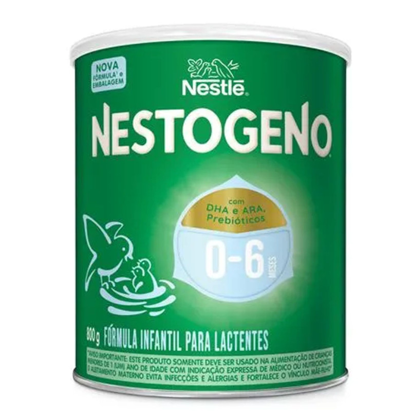 Leite Nestlé Nestogeno 0 á 6 meses 800gr