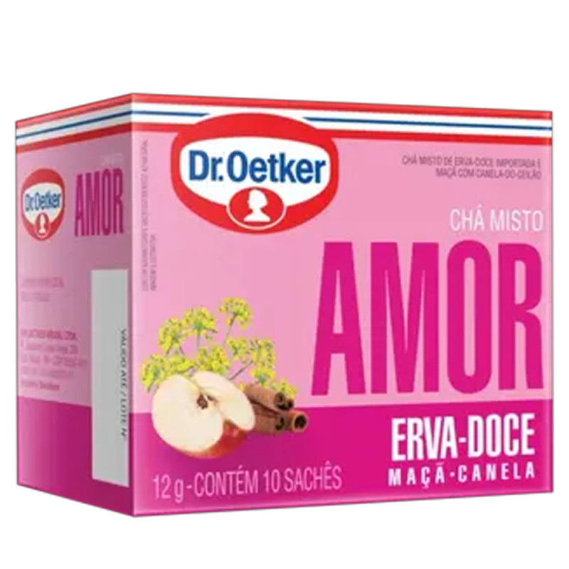 Chá Dr.Oetker 12gr Amor Erva Doce Maçã e