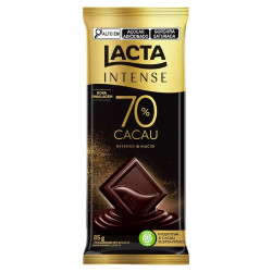 Chocolate Lacta Intense 70% Cacau 85gr O