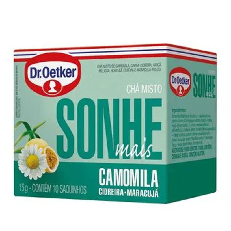 Chá Dr. Oetker 15g Camomila,Cidreira,Mar