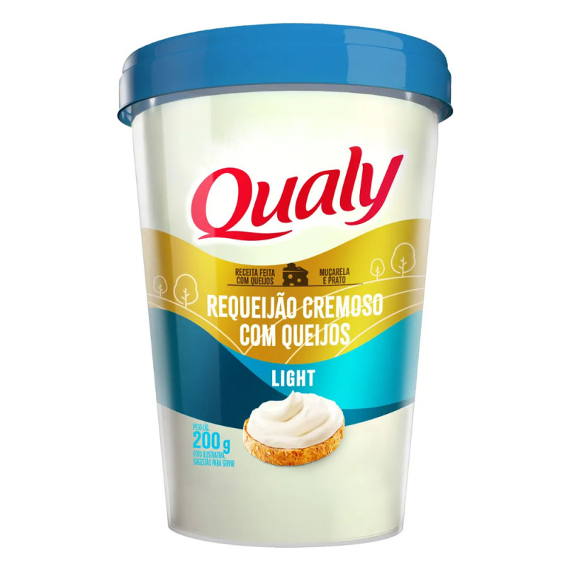 Requeijão Cremoso Qualy Com Queijos Ligh