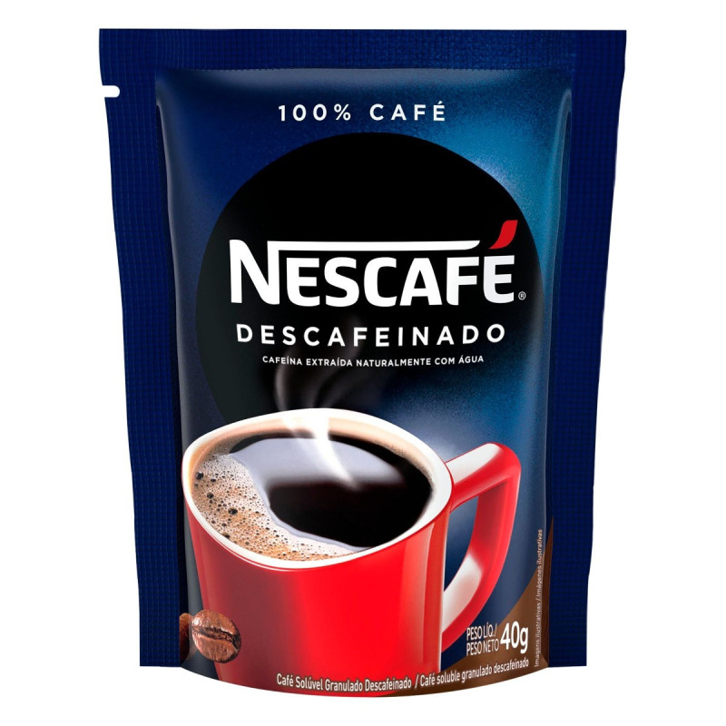 Café Solúvel Nescafé Sachê 40gr Descafei Café Solúvel Nescafé Sachê 40gr Descafei